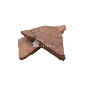 Плитняк песчаник "Терракотовый" красный 3 см